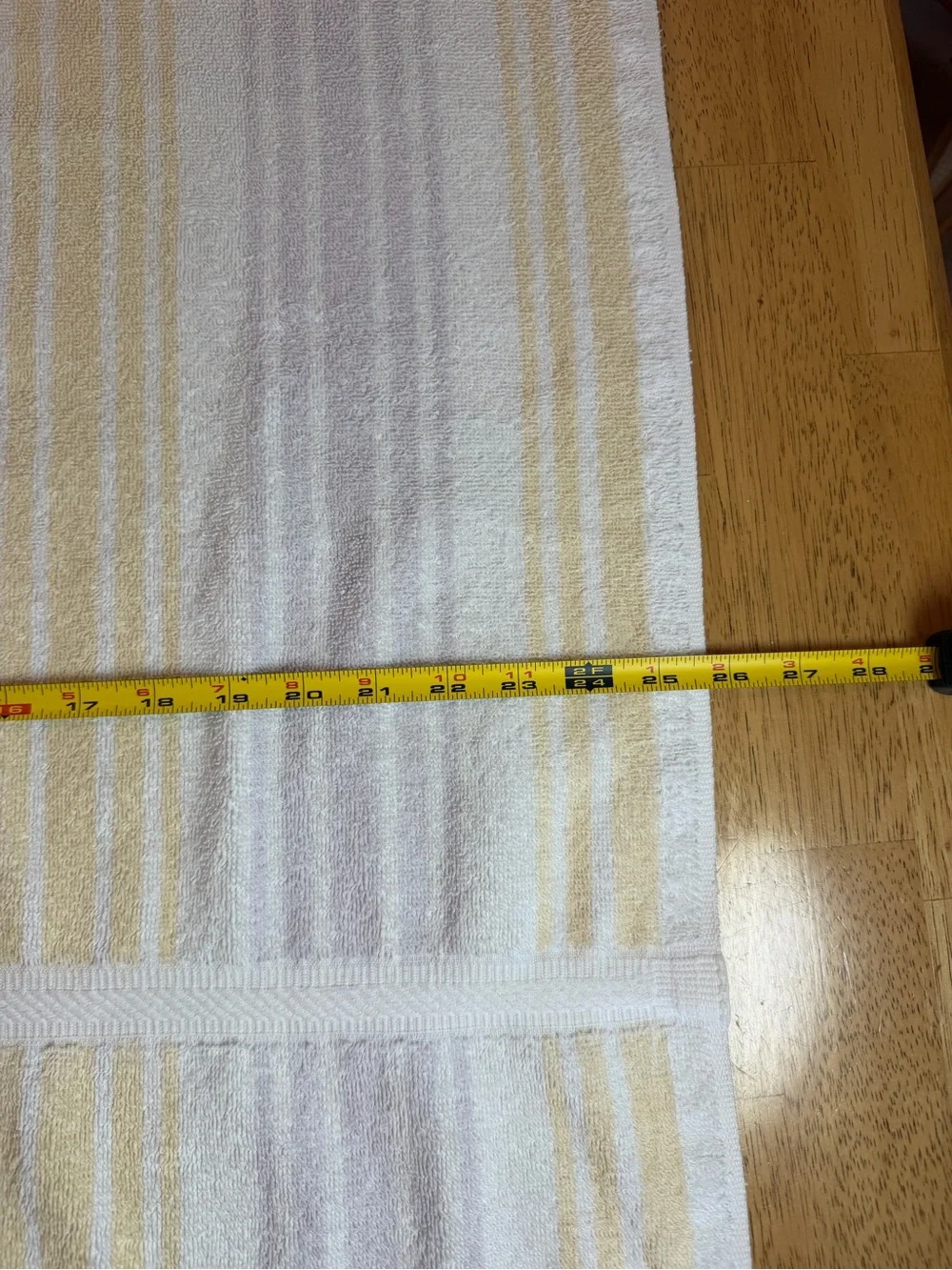 Vintage Utica MCM 3 Piece Striped Bath Towel Set